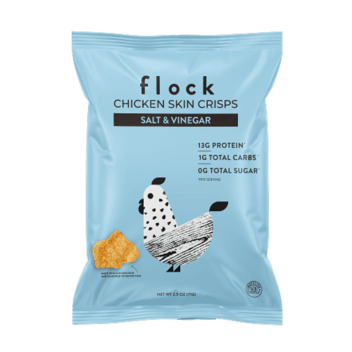 Flock Salt And Vinegar Chicken Skin Crisps