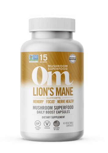 Om Lion'S Mane, Mushroom Superfood, 2, Vegetable Capsules