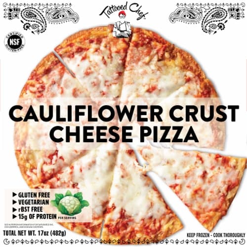 Tattooed Chef Cheese Cauliflower Crust  Pizza