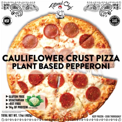 Tattooed Chef Pepperoni Cauliflower Crust  Pizza