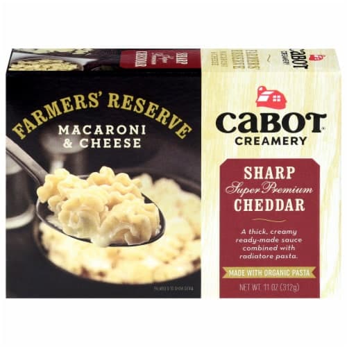 Cabot Farmer'S Reserve Sharp Cheddar And Organic Pasta Mac And Cheese