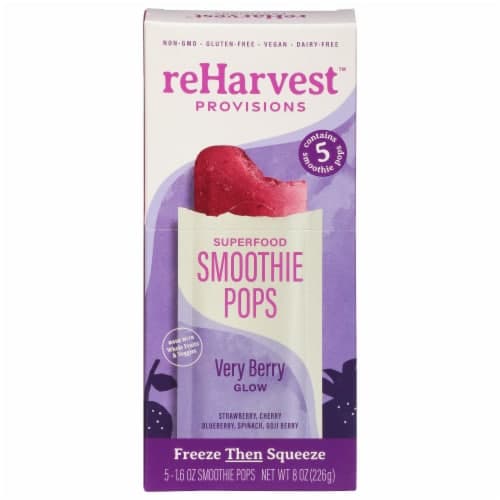 Reharvest Provisions Smoothie Shot Pop, Very Berry Beautiful