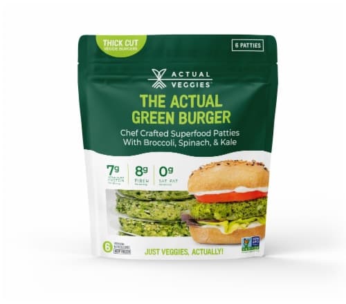 Actual Veggies The Actual Super Greens Veggie Burger