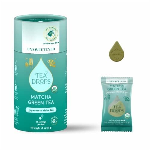 Tea Drops Organic Unsweetened Matcha Green Tea