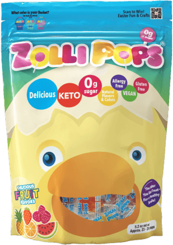 Zollipops Easter Fruit Flavored Lollipops
