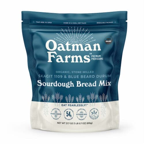 Oatman Farms Organic Blue Beard Durum & Skagit 1109 Sourdough Bread Mix