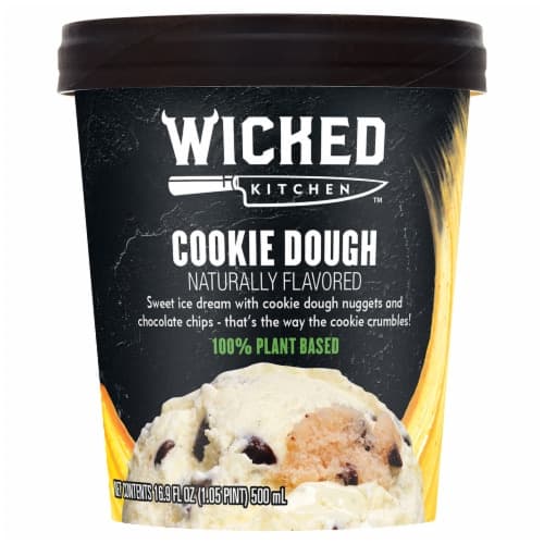 Wicked Kitchen Cookie Dough Naturally Flavored Sweet Ice Dream With Cookie Dough Nuggets