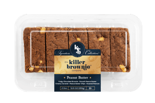 The Killer Brownie Company Peanut Butter Fudgy Chocolate Brownies