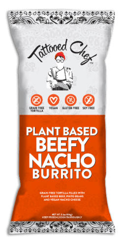 Tattooed Chef  Plant Based Beefy Nacho Burrito