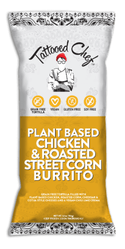 Tattooed Chef Plant Based Chicken & Roasted Street Corn Burrito