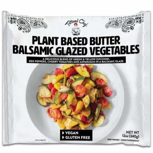 Tattooed Chef  Plant Based Butter Balsamic Glazed Vegetables
