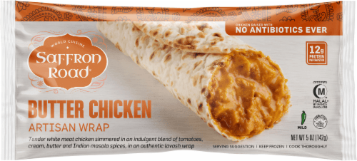 Saffron Road Butter Chicken  Burrito Artisan Wrap