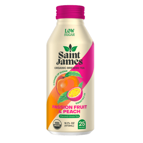 St James Green Tea Passion Fruit & Peach