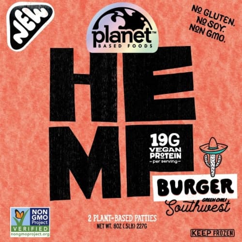Planet Based Foods Hemp Vegan Southwest Burger