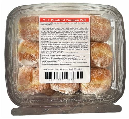 Mary Ann'S Baking Pumpkin Filled Powdered Donut Puffs