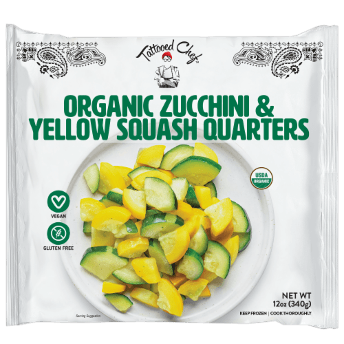 Organic  Green Zucchini & Yellow Squash Quarters