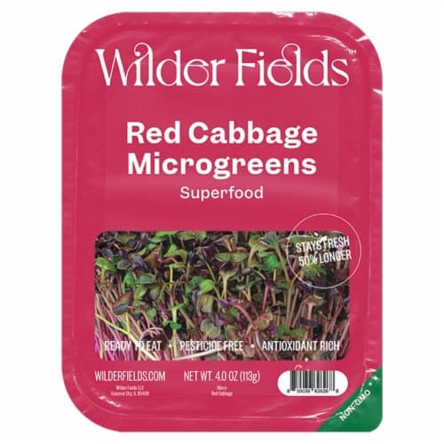Wilder Fields Red Cabbage Microgreens Superfood