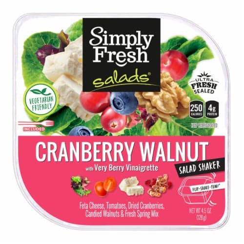 Simply Fresh Salads Cranberry Walnut Salad Shaker