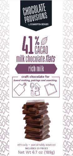 Chocolate Provisions 41% Milk Chocolate Flats