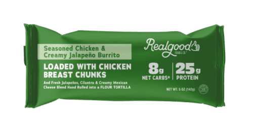 The Real Good Food Company Seasoned Chicken & Creamy Jalapeno Burrito