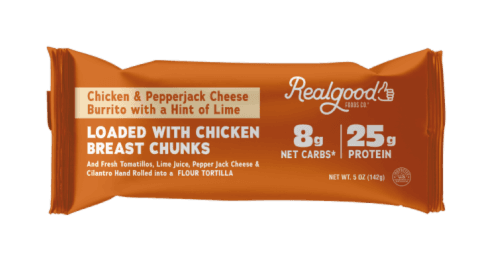 The Real Good Food Company Chicken & Pepperjack Cheese Burrito