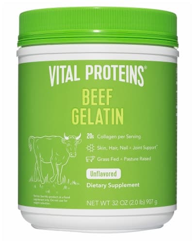 Vital Proteins Beef Gelatin Unflavored 100% Pure Collagen Protein Powder