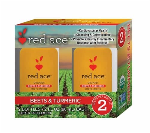 Red Ace Organic Beets & Turmeric Supplement Shots