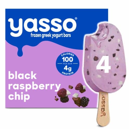 Yasso  Yogurt Greek Bars Black Raspberry Chip
