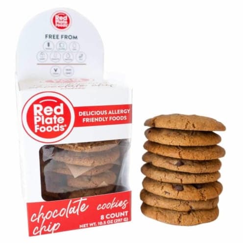 Red Plate Chocolate Chip Cookies