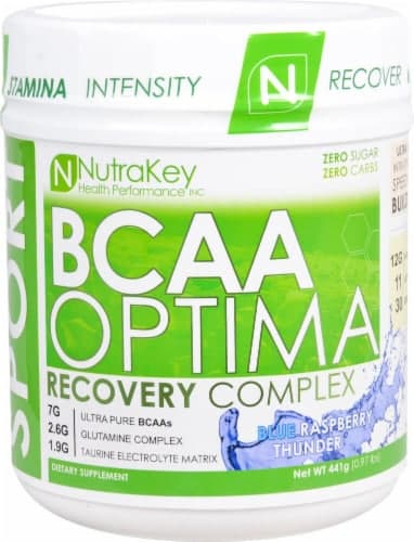 Nutrakey  Bcaa Optima   Blue Raspberry Thunder
