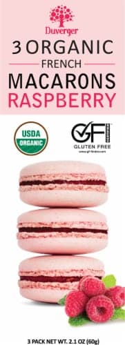Duverger Organic French Raspberry Macarons