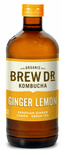 Brew Dr. Kombucha Organic Kombucha Ginger Lemon