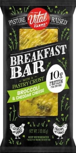 Vital Farms Broccoli Cheddar Breakfast Bar