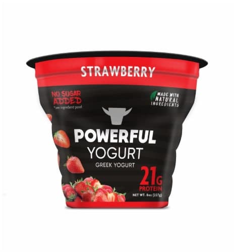 Powerful Yogurt Strawberry Greek Non-Fat Yogurt