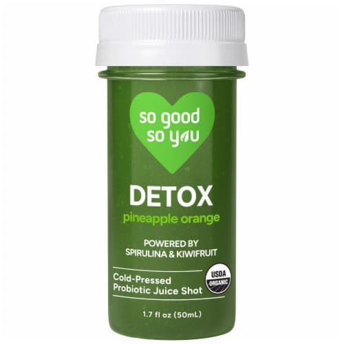 So Good So You Organic Cold Pressed Juice Probiotic Wellness Shot Detox
