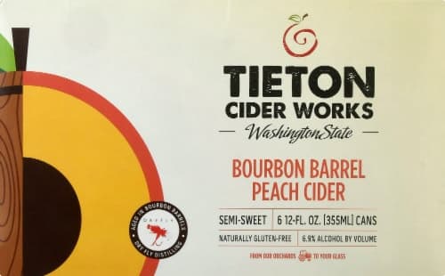 Tieton Bourbon Peach Cider In Cans