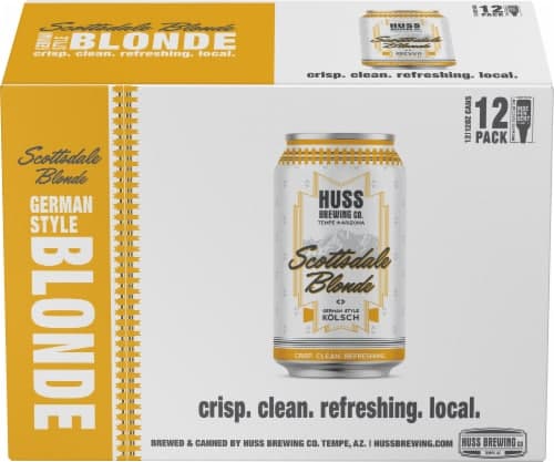 Huss Brewing Co. Scottsdale Blonde German Style Kolsch Lager Beer