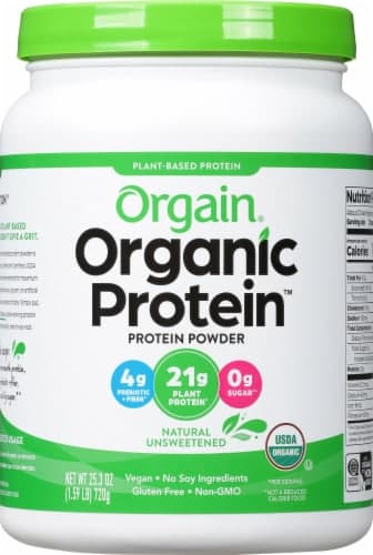 Orgain  Organic Protein Plant Based Powder   Natural Unsweetened