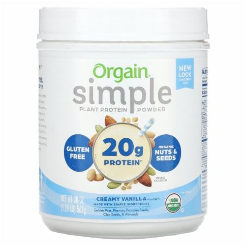 Protein Powder: Simply Vanilla, Gluten Free, 20g Protein