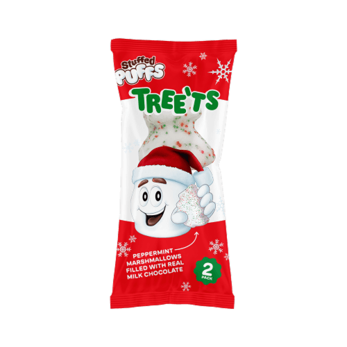 Stuffed Puffs Peppermint Trees Holiday Candy