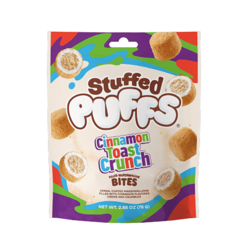 Stuffed Puffs Cinamon Toast Crunch Filled Marshmallow Bites