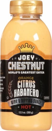 Joey Chestnut Hot Orange Citrus Habanero Wing & Dipping Sauce