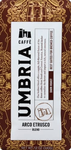 Caffe Umbria Arco Etrusco Blend Dark Roast Coffee