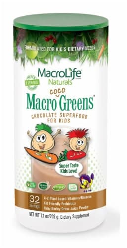 Macro Life Naturals  Jr. Macro Coco-Greens For Kids   Chocolate