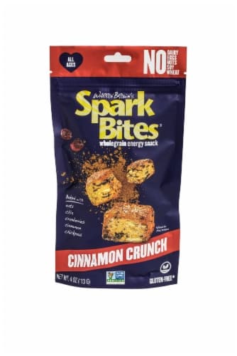 Warren Brown'S Spark Bites Cinnamon Crunch Energy Snack