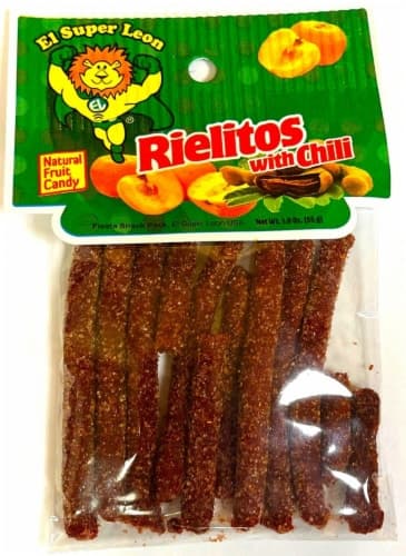 El Super Leon Rielitos With Chili Natural Fruit Candy