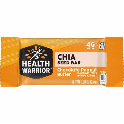 Health Warrior Chocolate Peanut Butter Chia Seed Bars