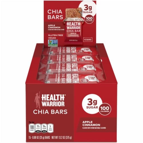 Health Warrior Apple Cinnamon Chia Bars