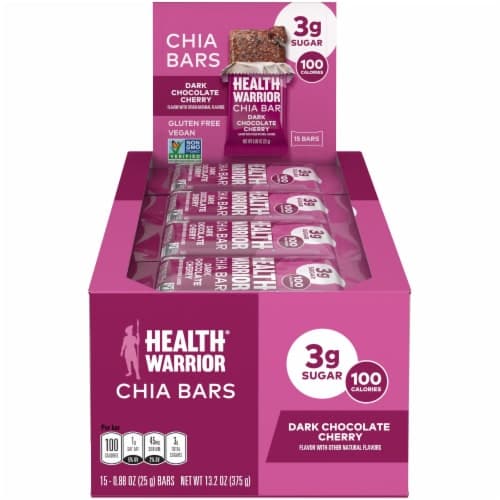 Superfood Health Warrior Dark Chocolate Cherry Chia Bars