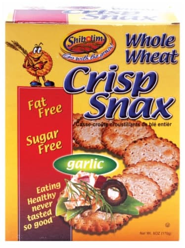 Shibolim Whole Wheat Garlic Crisp Snax
